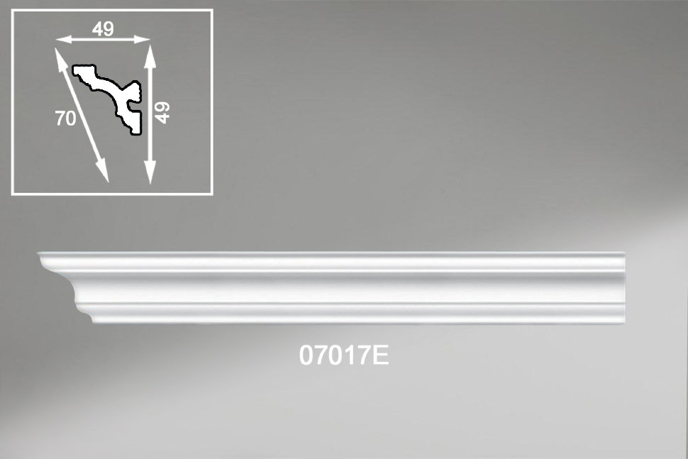Плинтус потолочный 07017 Е (55)