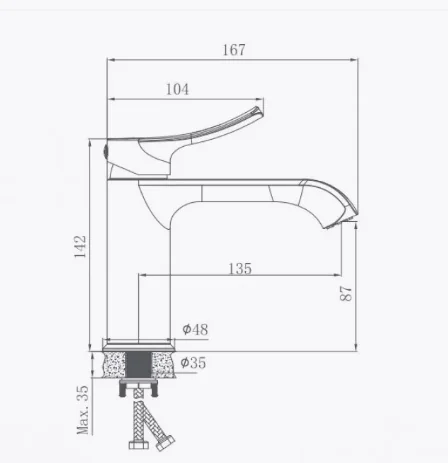 Смеситель д/р HAIBA HB10553-3 графит