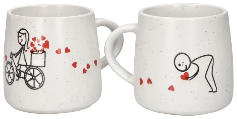 Набор кружек DH Collection Hearts 2 шт 400 мл T01-116-3