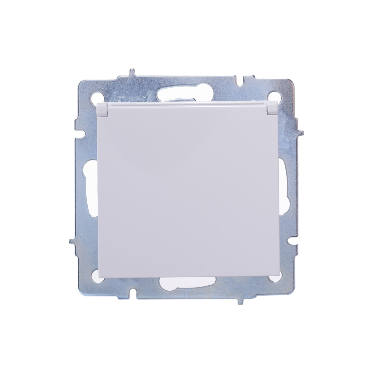 Розетка VESNA 742-0288-123B с/з с крышкой бакалит белая (механизм)