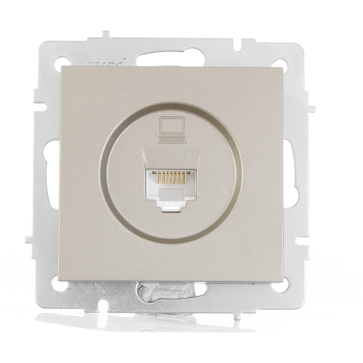 Розетка VESNA 742 3788 139 компьютерная титан (механизм)