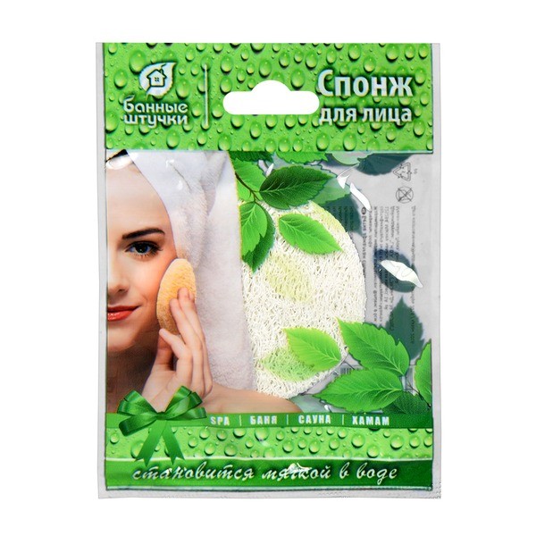 Спонж "Банные штучки" для лица из люфы