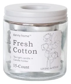 Набор ароматических чайных свечей DH Fresh Cotton 10 штх15гр в банке AT19-04