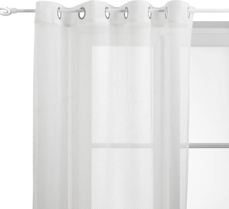 Тюль Atmosphera Zina 140х240 см белая 215444B