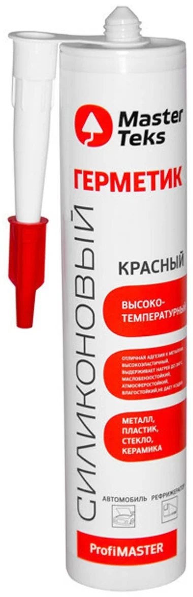 MasterTeks PM герметик силиконовый высокотемпературный 0,26 красный