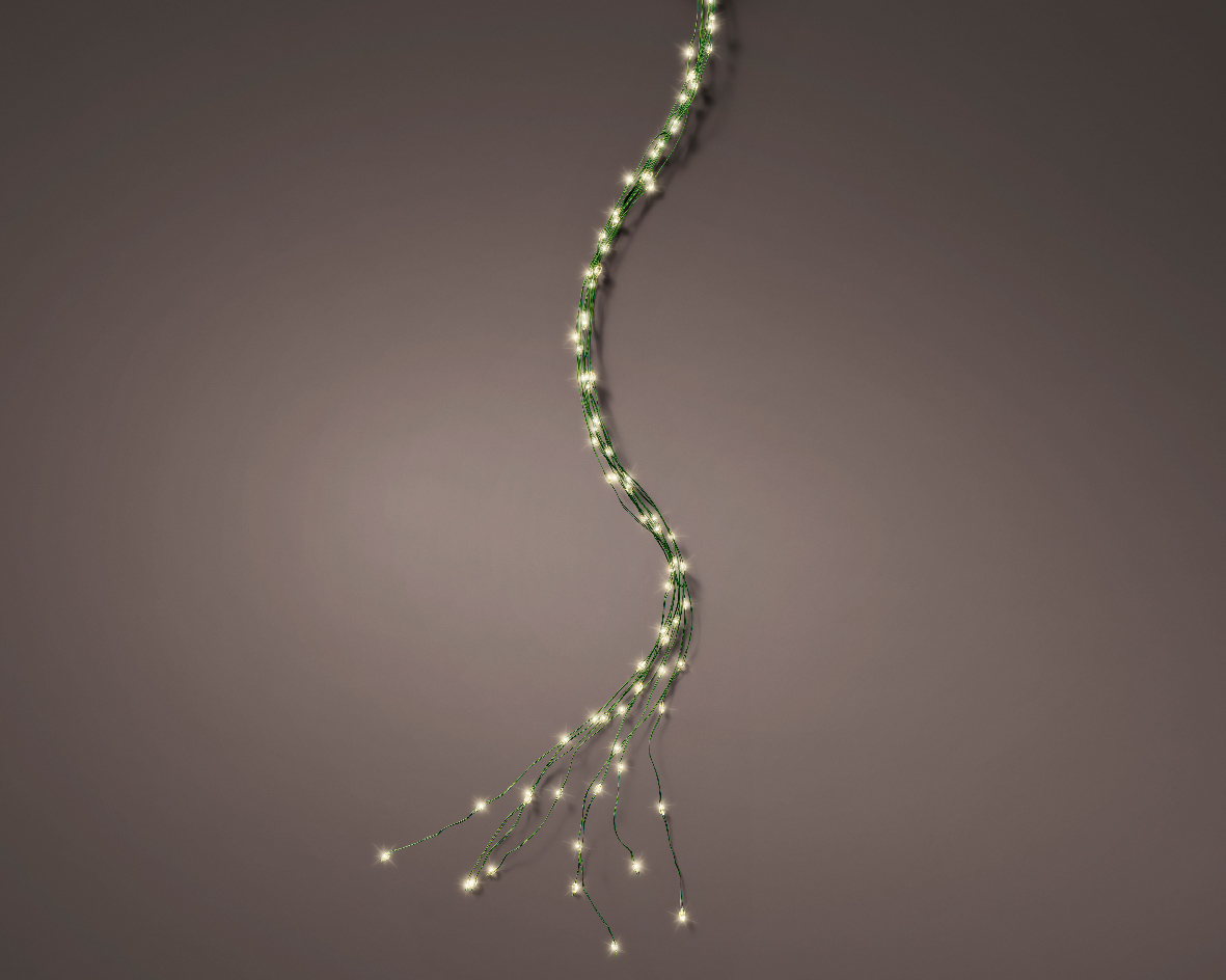 Электрогирлянда Lumineo 160 Micro LED Durawise 8 режимов , green/warm white 220 В 497367 Kmg