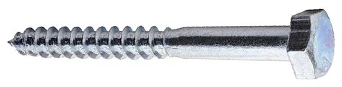 Шуруп 8х40 мм шестигр. головка, цинк, DIN 571 (10 шт в зип-локе) STARFIX