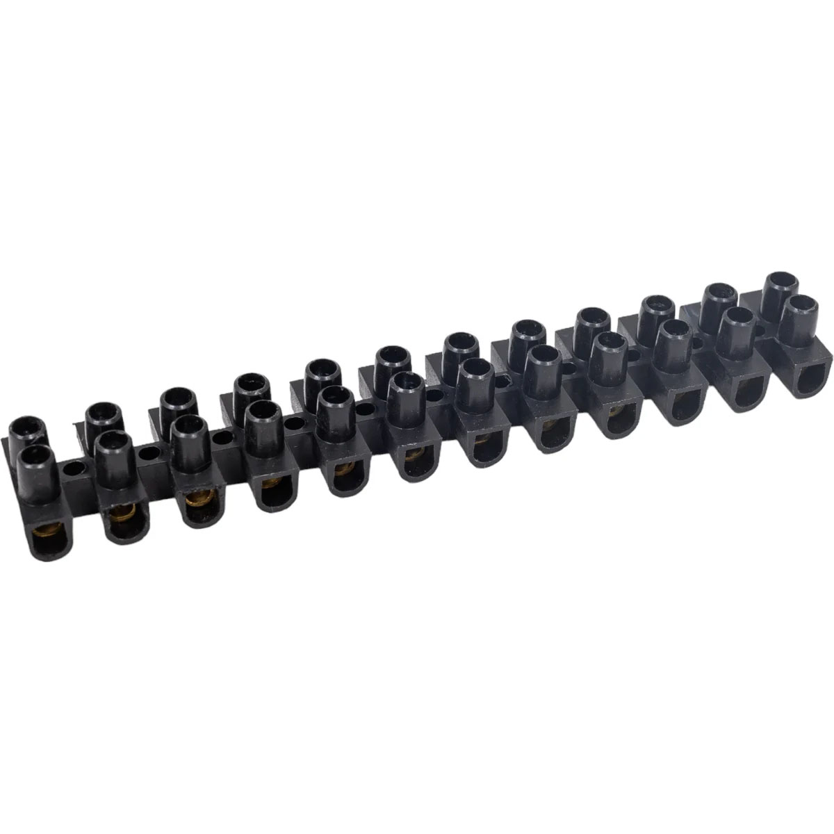 Клемма винтовая, ЗВИ-10, пластик, 2,5-10мм², черная, 1шт., 12 пар, 26624 2, duwi