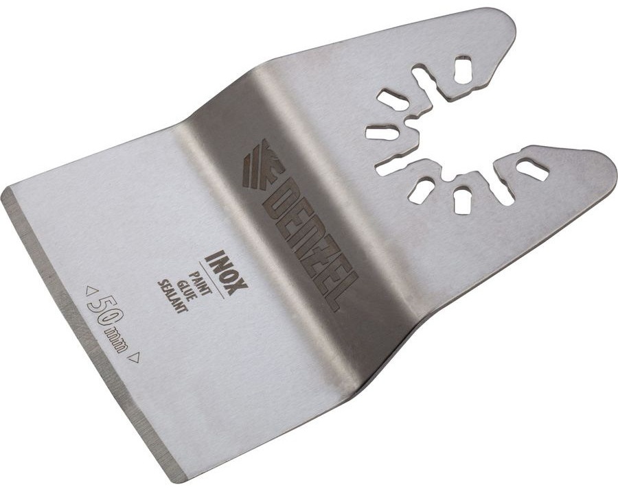 Насадка для МФИ шабер ,Inox, для снятия краски, ширина 50 мм, ступенчатая// Denzel
