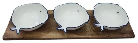 Набор для аперитива DH Fish 3 чаши на подставке 14,5х13х4,5 см CZT201-7
