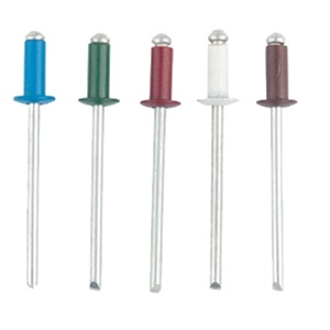 Заклепки 4,0 х 10 мм RAL 8017 (темно-коричневый), 50 шт.//MATRIX