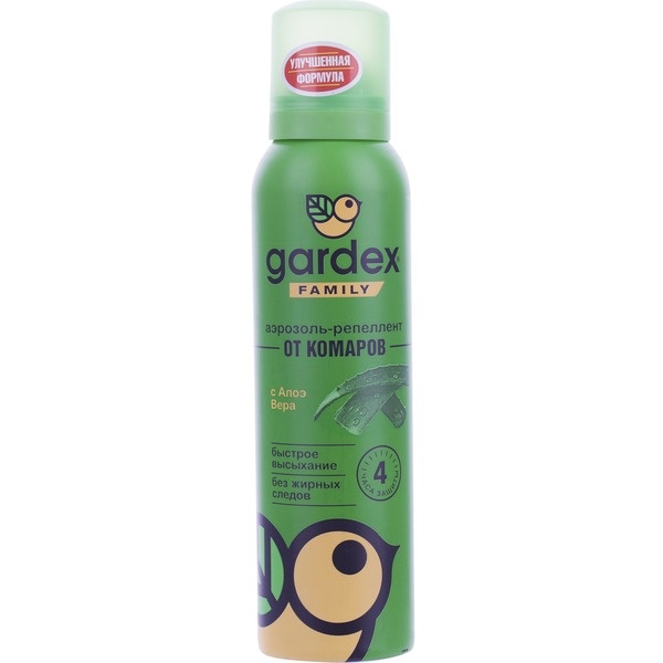 Аэрозоль-репеллент Gardex Family от комаров 150 мл 0155