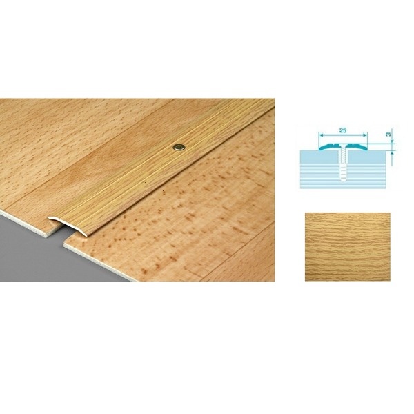 Планка порожная  ПС 01. дуб светлый.0,9м