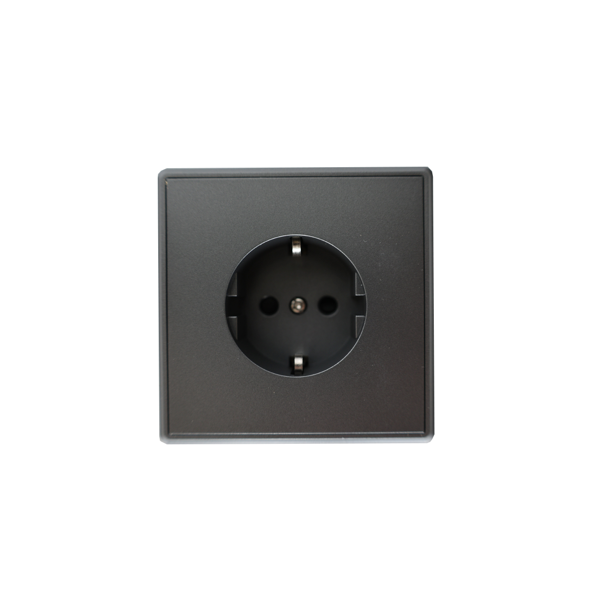 Розетка Brilliant E2-109-1 с/з серый