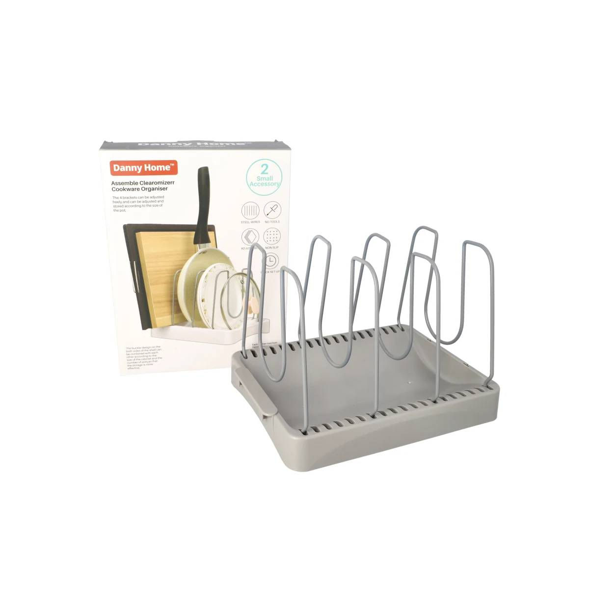 Органайзер для посуды DH Assemble Clearomizer 26х21 см DH3222-GREY