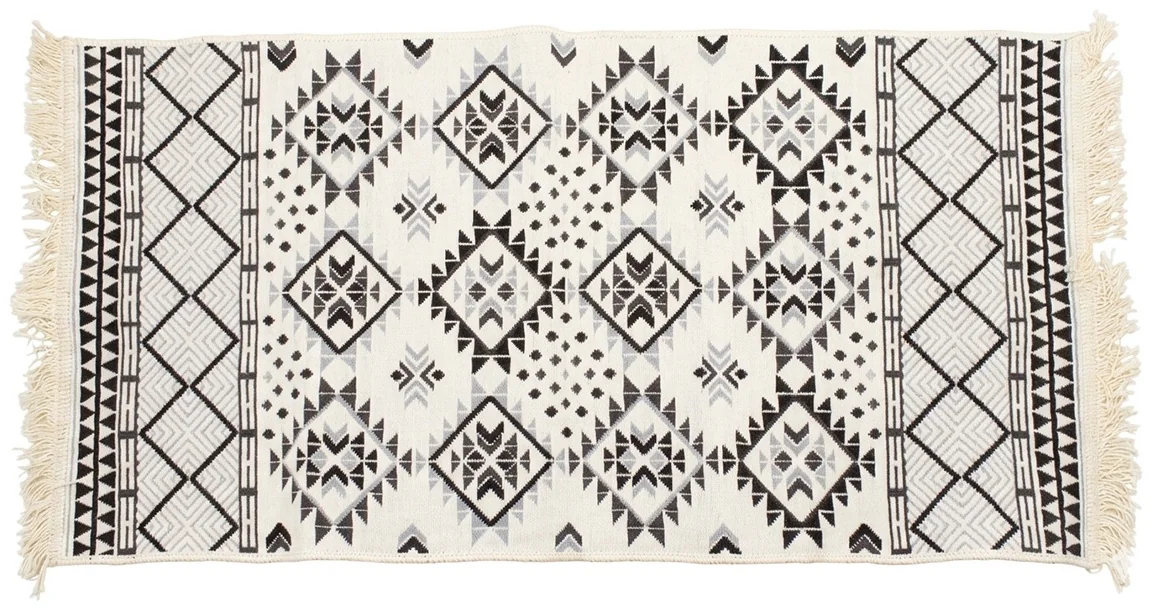Коврик KILIM GOLD 60x120 см хлопок, серый U60031