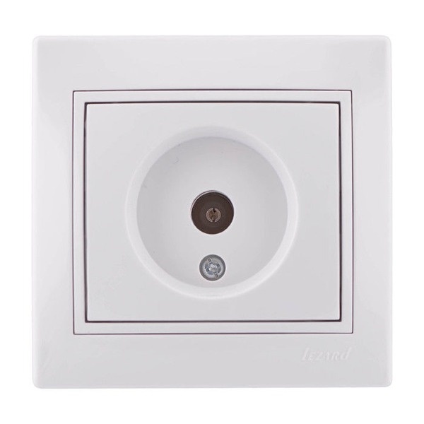 Розетка MIRA 701 0202 129 ТВ прох бел.с вст.с/у