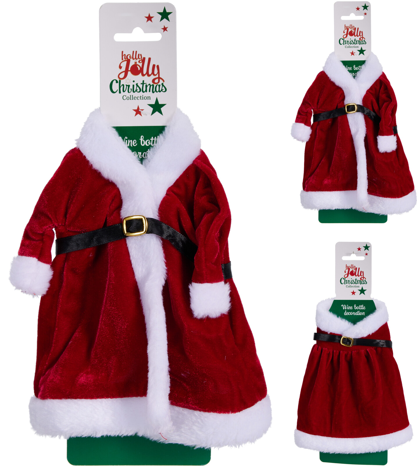 Наряд для бутылки новогодний Koopman 2 вида в ассортименте AAO400050
