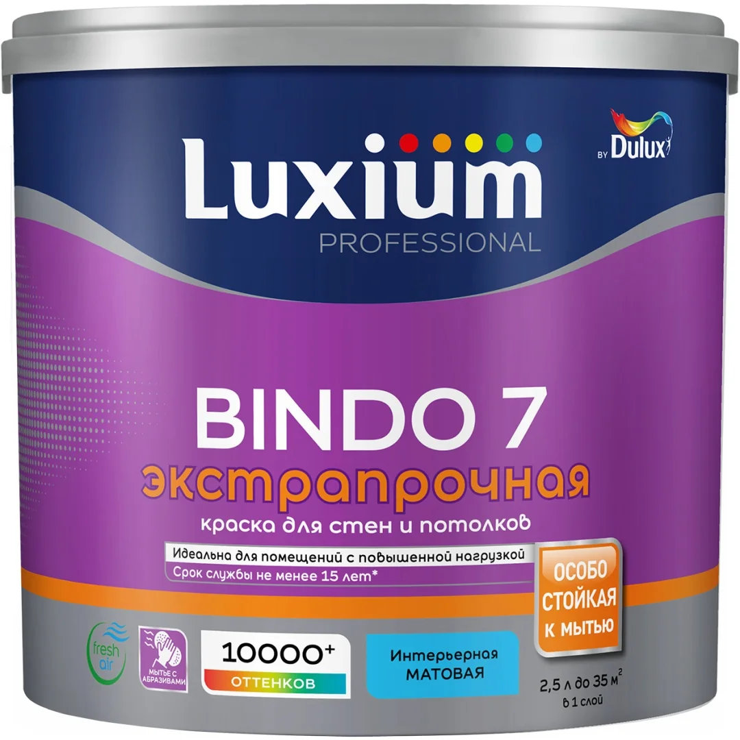 Краска Luxium Professional Bindo 7 мат BW 2,5л