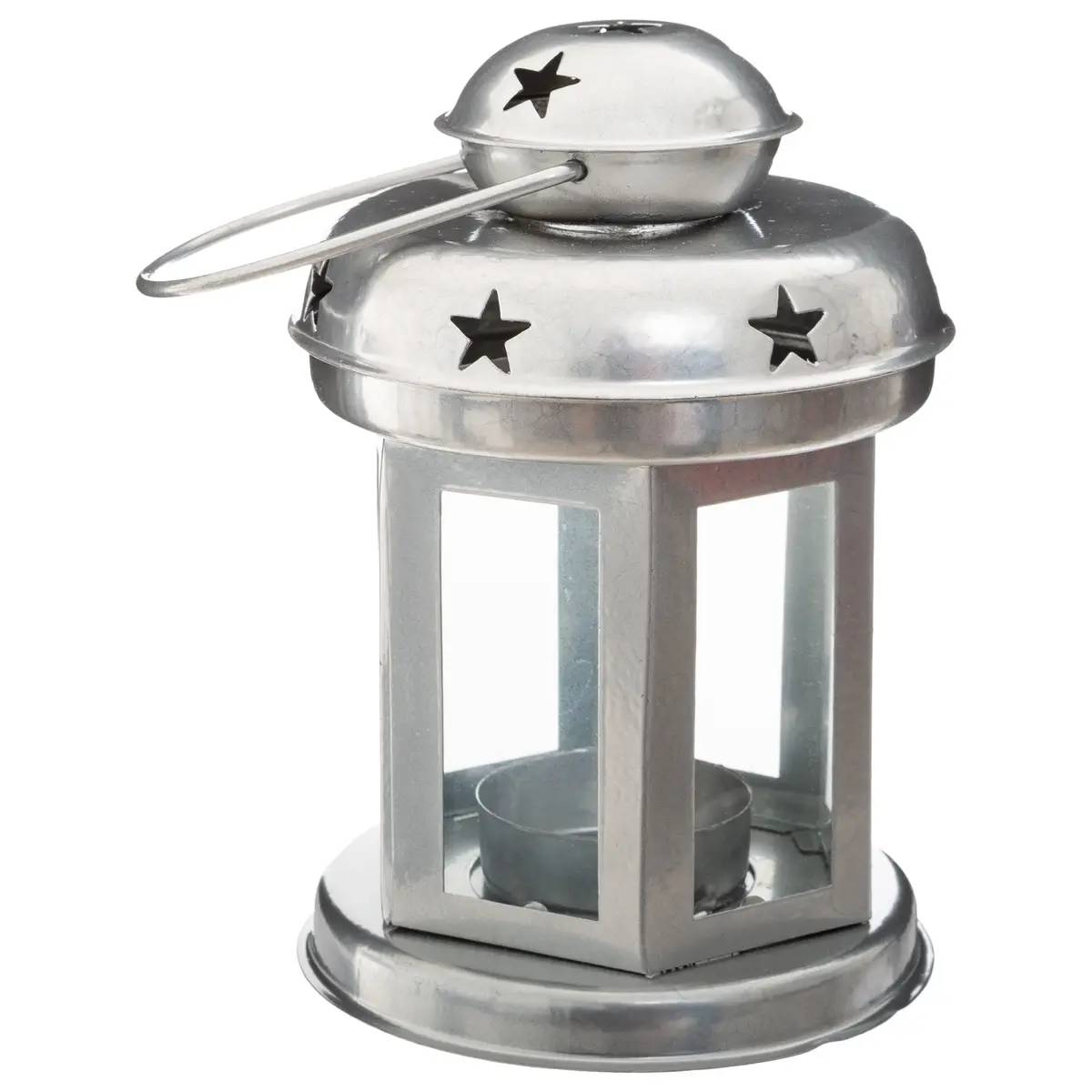 Фонарь подсвечник Atmosphera 10х10х14,5 см 5 цветов в ассорт.металл со стеклом 162843