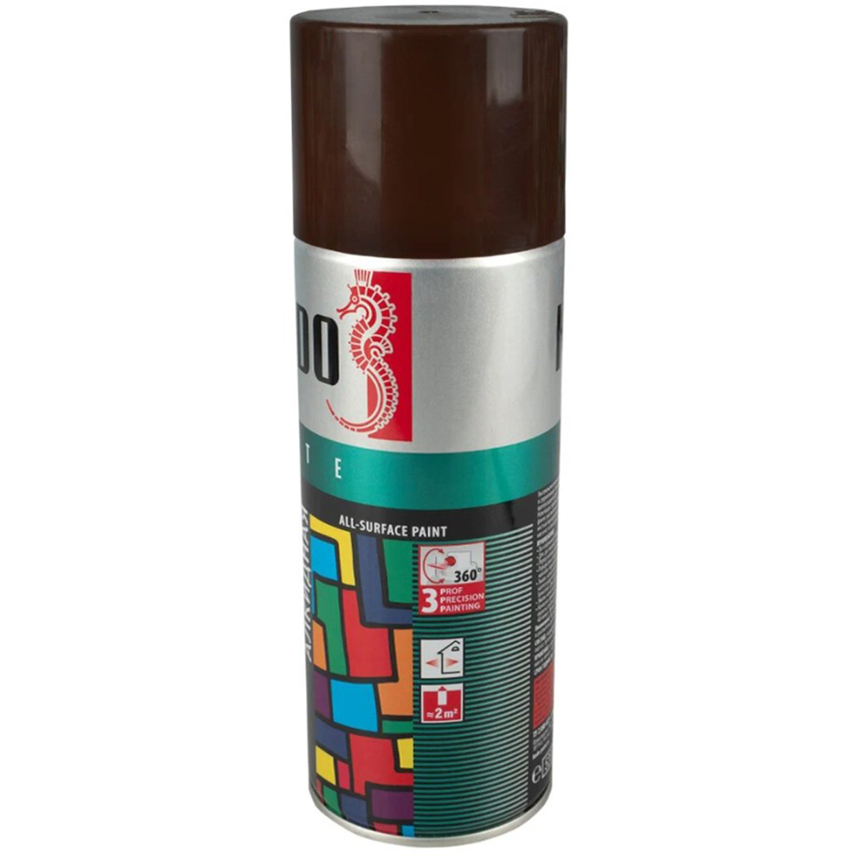 Аэрозоль эмаль 520мл универсальная коричневая KU-1012