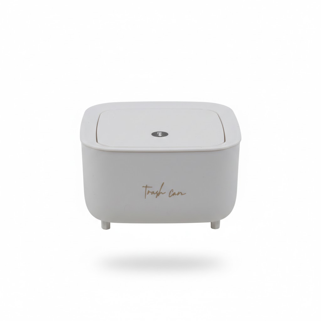 Контейнер для мусора настольный Fancy Home белый C21-9811