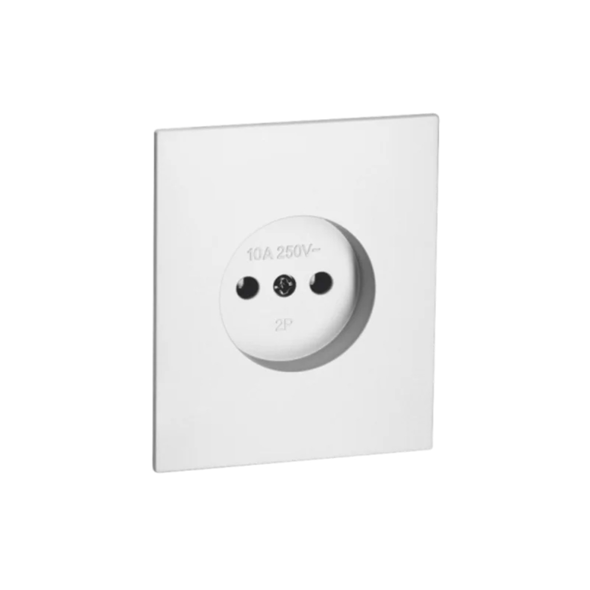 Розетка 10А без з/к с/у б/рамки QUATTRO ARCTIC WHITE UNIT (10)