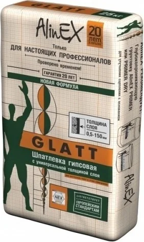 Шпатлевка AlinEX GLATT. Мешок 5кг
