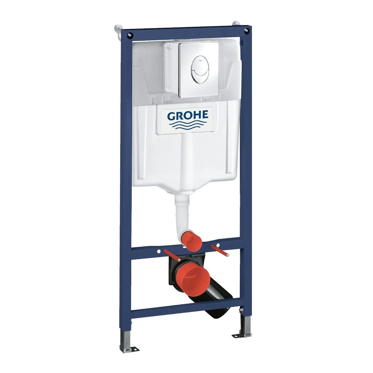 Инсталляция Grohe 38956000 Solido 3 в 1: для подвесного унитаза, накладная панель Skate Air, для мон