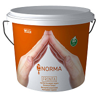 Краска водоэмульсионная, NORMA FRONTA, 7 кг (фасадная, интерьерная, моющаяся, всесезонная)