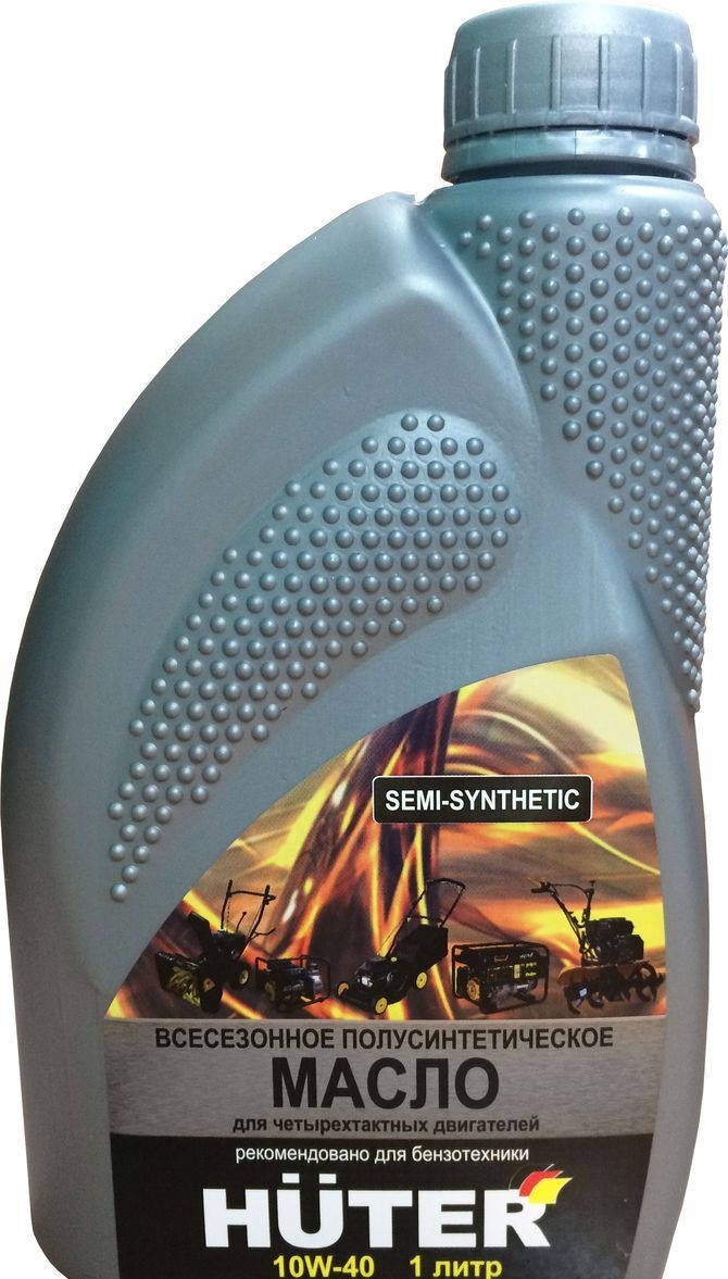 Масло моторное 10W-40 полусинтетическое для четырёхтактных двигателей, для техники Huter, 1л.