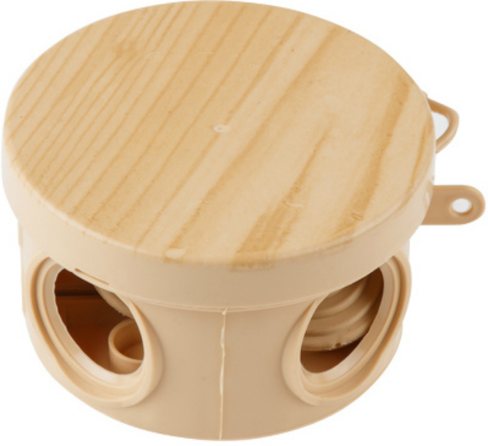 Коробка распределительная ОП 65х40мм, сосна, 4 мембр. вх. IP54 ЮПИТЕР