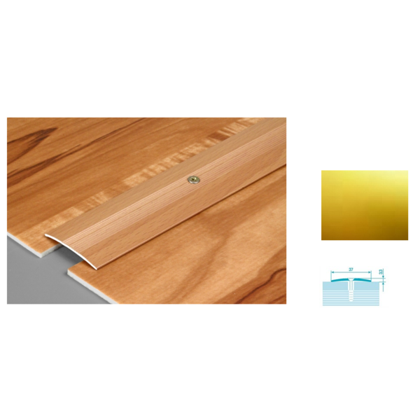 Планка порожная  ПС 03. золото.2,7м