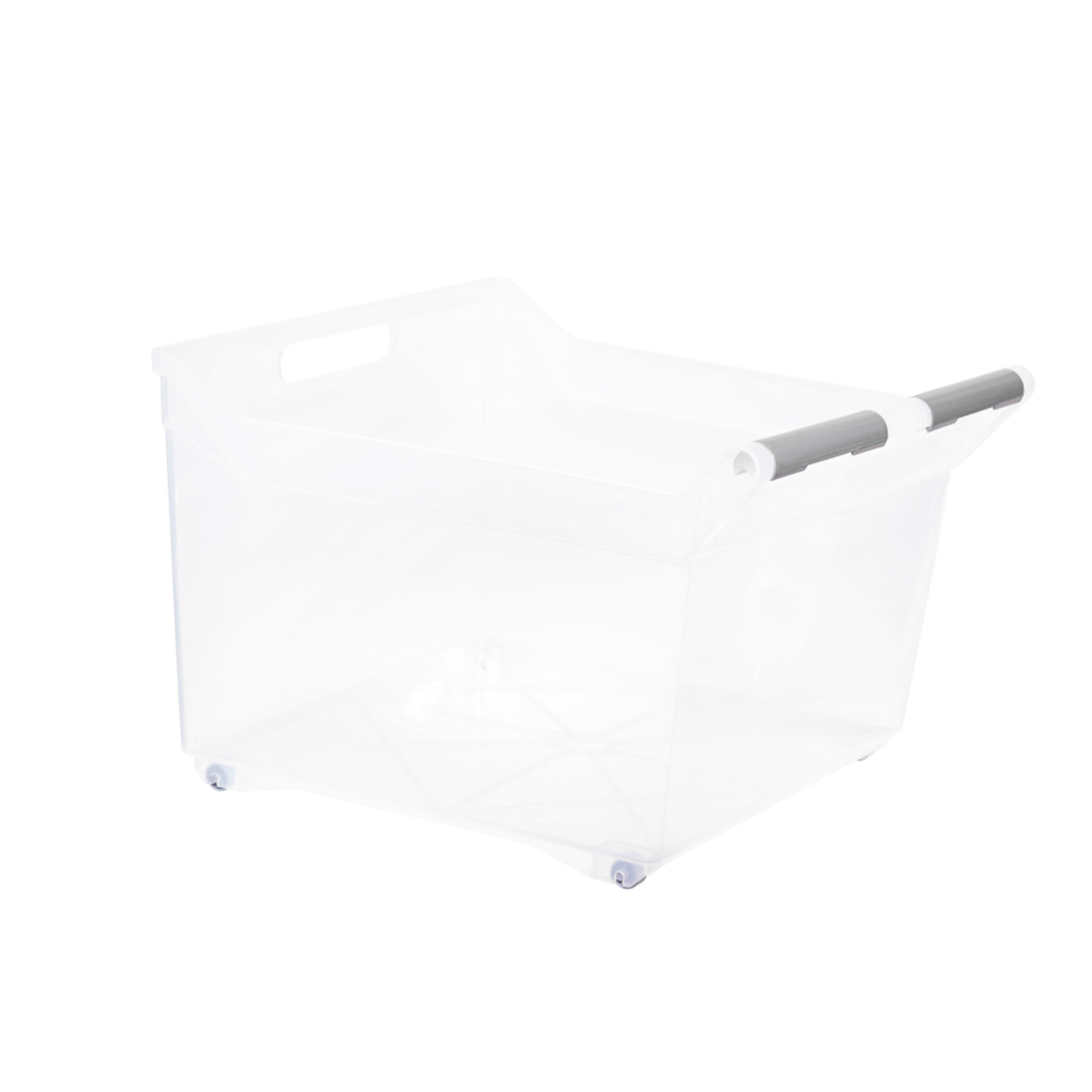 Органайзер с ручкой IDEA на колесах 23л Прозрачный М 1623