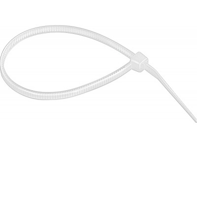 Хомуты СИБРТЕХ 160 х 2,5 мм, пластмассовые, белые, 100 шт.