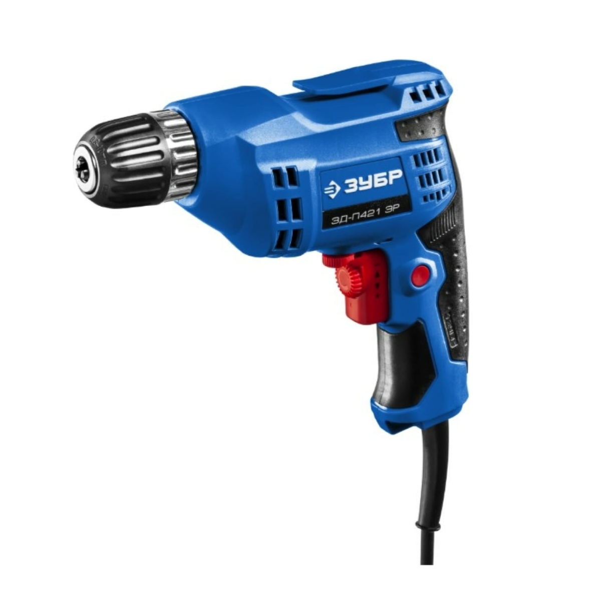 Дрель безударная реверсивная ЗУБР Профессионал ЗД-П421 ЭР, 420 Вт, 0-3300 об/мин, БЗП патрон 10 мм