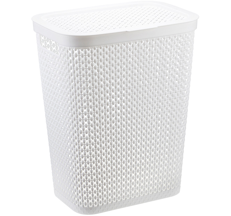 Корзина IDEA для белья ПИРУЛА 35 л Белый М 2614