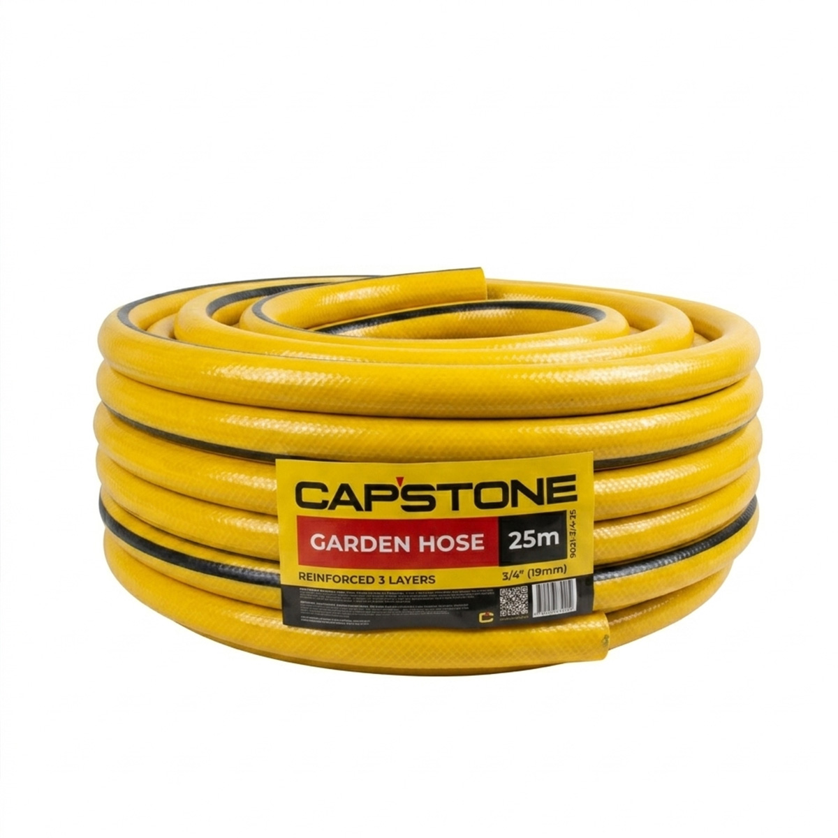 Шланг CAPSTONE 9021-3/4-25 поливочный, армированный 3-х слойный ПВХ, 3/4"x25м