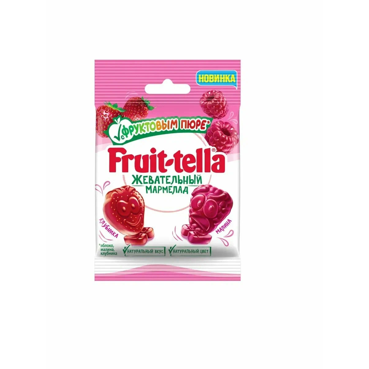 Fruit-tella мармелад клубника-малина 36г