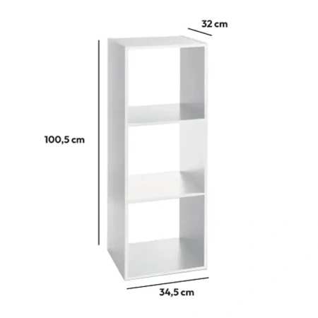 Полка 5Five Mix 3-х ярусная дерево, белый 138907C