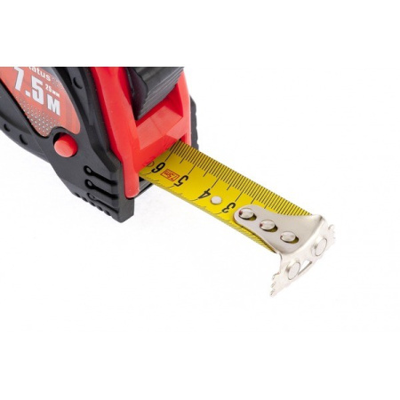 Рулетка Matrix Status magnet 3 fixations обрезиненный корпус зацеп с магнитом 7.5м х 25мм