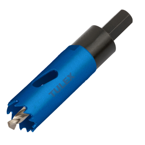 Коронка биметаллическая TULEX 601013-022 шестигранный хвостовик,с центрирующим сверлом,в сборе,22мм