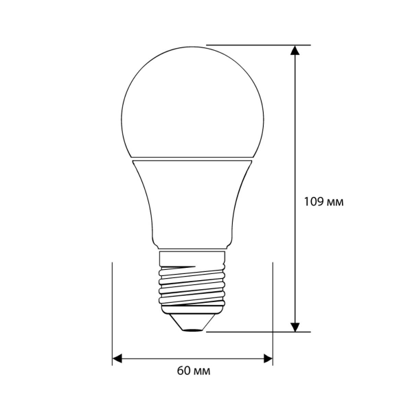 Лампа Ergolux LED-A60-12W-E27-4K (Эл.лампа светодиодная ЛОН 12Вт E27 4500K 180-240В) 12151