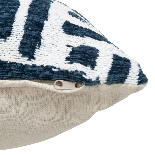 Наволочка на декоративную подушку Atmosphera JENI 40х40 см Эгейский синий 204510E