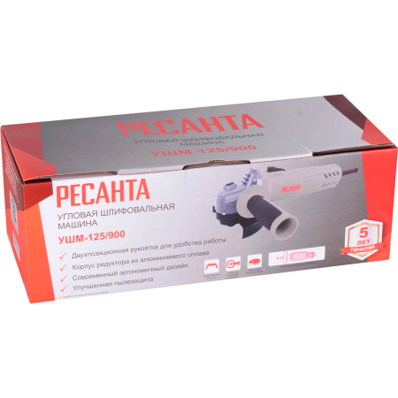 Углошлифовальная машина УШМ-125/900 Ресанта