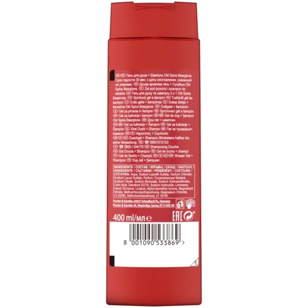 Гель для душа +шампунь Old Spice Bearglove 400мл