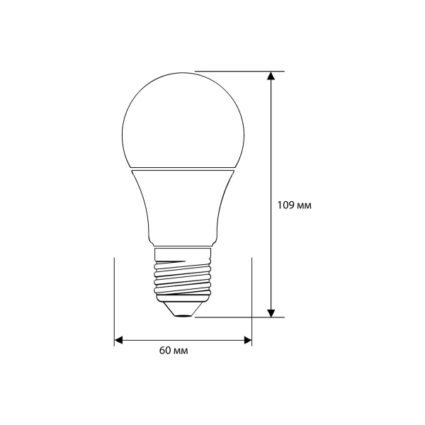 Лампа светодиодная Ergolux LED-A60-15W-E27-6K (ЛОН 15Вт Е27 6500К 220-240В, ПРОМО) 14784