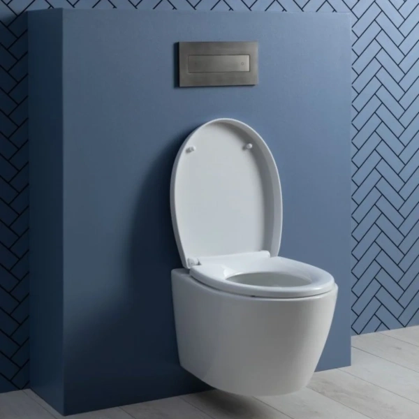 Унитаз AQUANET ZVEZDA-1  с сиденьем Soft Close -SLIMSEAT подвесной, с Rimless Tornado (303977)