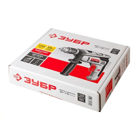 Дрель ЗУБР "МАСТЕР" ударная, патрон 13мм, реверс, сталь 10 мм / бетон 13 мм / дерево 20 мм, 710Вт