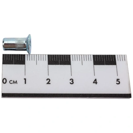 Заклепка резьбовая М4 потай борти, белый цинк (50 шт в зип-локе) STARFIX, арт.SMZ1-61102-50